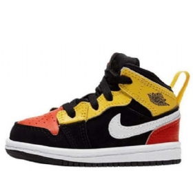Nike Air Jordan 1 Mid Tops Se Td Sko Barn Oransje