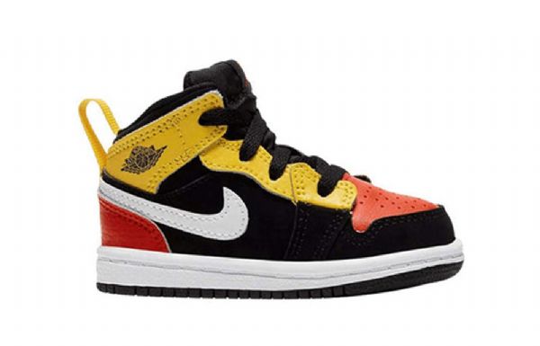 Nike Air Jordan 1 Mid Tops Se Td Sko Barn Oransje