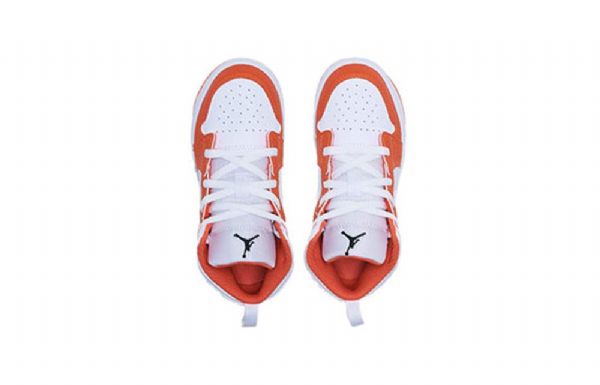 Nike Air Jordan 1 Mid Tops Se Td Sko Barn Oransje