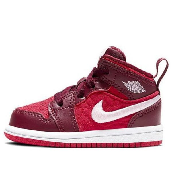 Nike Air Jordan 1 Mid Tops Se Td Sko Barn Rød