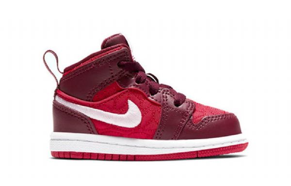 Nike Air Jordan 1 Mid Tops Se Td Sko Barn Rød