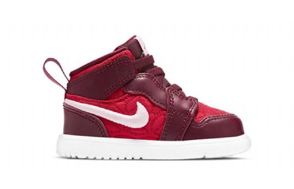 Nike Air Jordan 1 Mid Tops Se Td Sko Barn Rød