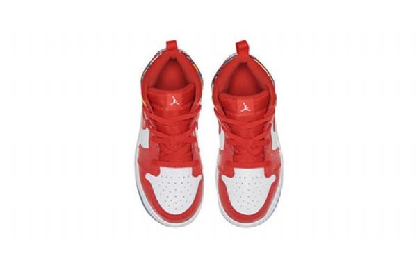 Nike Air Jordan 1 Mid Tops Se Td Sko Barn Rød Hvite