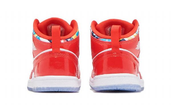 Nike Air Jordan 1 Mid Tops Se Td Sko Barn Rød Hvite