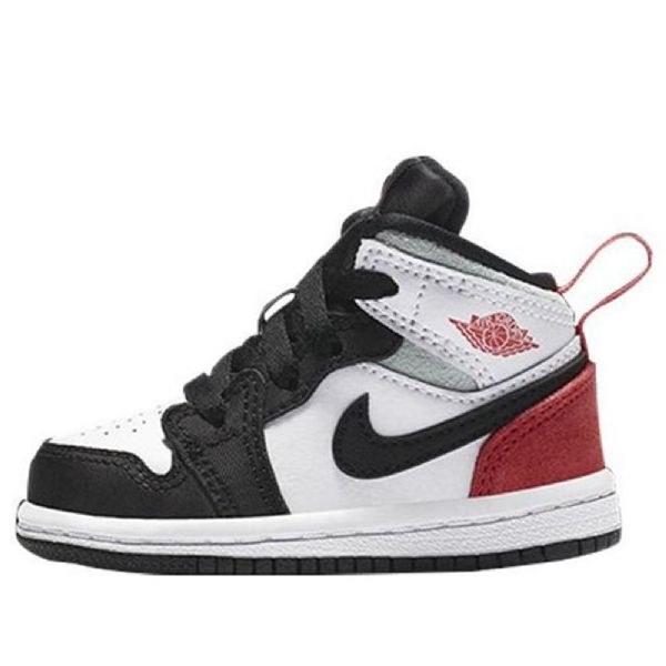 Nike Air Jordan 1 Mid Tops Se Td Sko Barn Rød Svarte