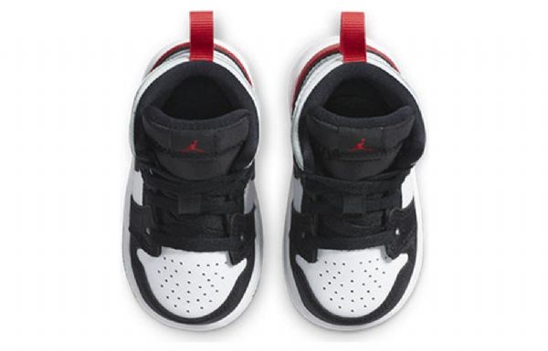 Nike Air Jordan 1 Mid Tops Se Td Sko Barn Rød Svarte