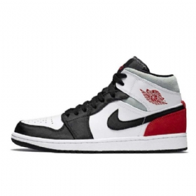 Nike Air Jordan 1 Mid Tops Se Union Tå Sko Herre Svarte