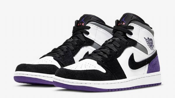 Nike Air Jordan 1 Mid Tops Se Varsity Sko Herre Lilla