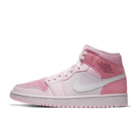 Nike Air Jordan 1 Mid Tops Shades Of Summer Sko Dame Rosa