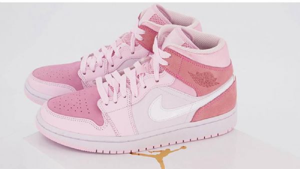 Nike Air Jordan 1 Mid Tops Shades Of Summer Sko Dame Rosa