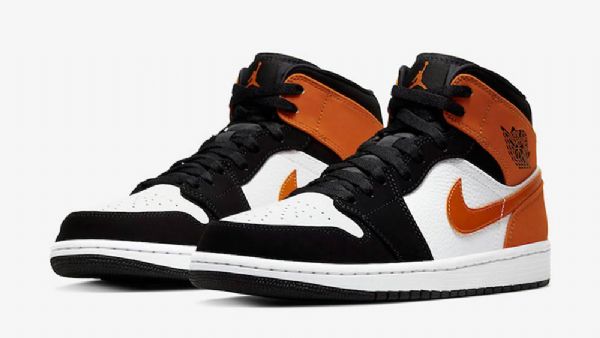 Nike Air Jordan 1 Mid Tops Shatteredboard Sko Herre Oransje Svarte