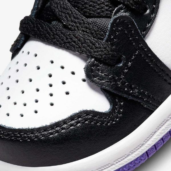 Nike Air Jordan 1 Mid Tops Sko Barn Gul Svarte