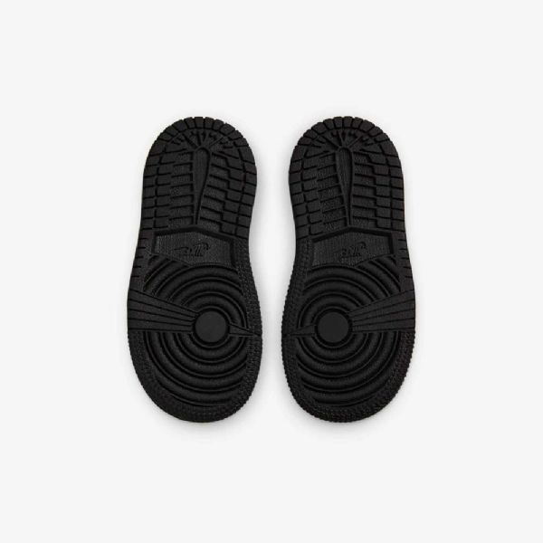 Nike Air Jordan 1 Mid Tops Sko Barn Hvite Svarte