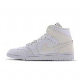 Nike Air Jordan Air 1 Mid Tops Sko Dame Hvite