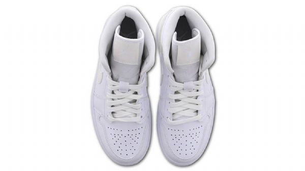 Nike Air Jordan Air 1 Mid Tops Sko Dame Hvite