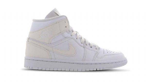 Nike Air Jordan Air 1 Mid Tops Sko Dame Hvite