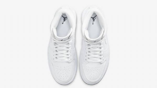 Nike Air Jordan 1 Mid Tops Sko Dame Hvite