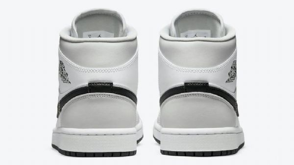 Nike Air Jordan 1 Mid Tops Sko Dame Lyse Grå