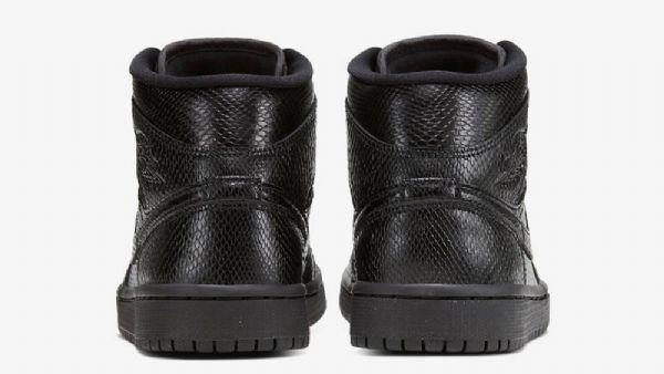 Nike Air Jordan 1 Mid Tops Sko Dame Svarte