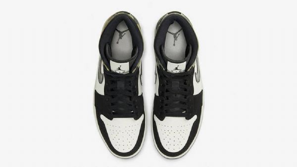 Nike Air Jordan 1 Mid Tops Sko Herre Camouflage Grønn