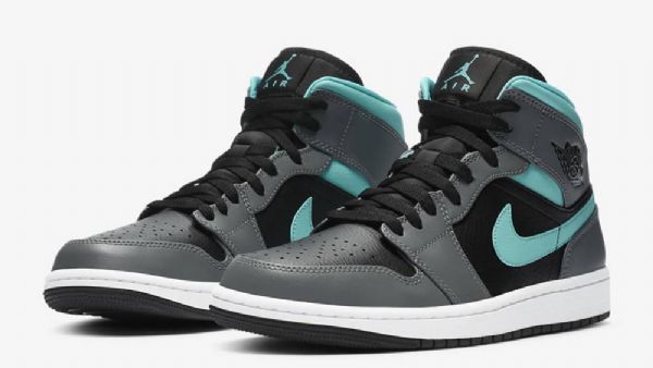 Nike Air Jordan 1 Mid Tops Sko Herre Grå