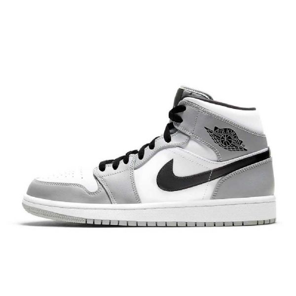 Nike Air Jordan 1 Mid Tops Sko Herre Grå