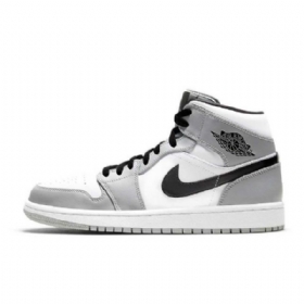 Nike Air Jordan 1 Mid Tops Sko Herre Grå
