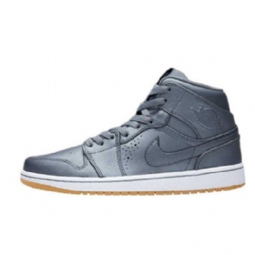 Nike Air Jordan 1 Mid Tops Sko Herre Grå