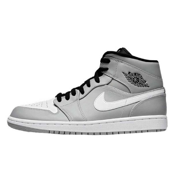 Nike Air Jordan 1 Mid Tops Sko Herre Grå