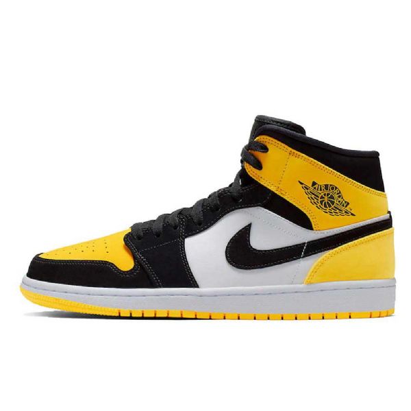 Nike Air Jordan 1 Mid Tops Sko Herre Gul