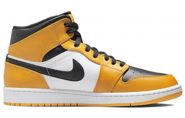 Nike Air Jordan 1 Mid Tops Sko Herre Gul