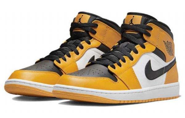 Nike Air Jordan 1 Mid Tops Sko Herre Gul