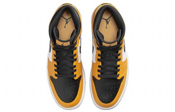 Nike Air Jordan 1 Mid Tops Sko Herre Gul