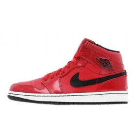 Nike Air Jordan 1 Mid Tops Sko Herre Rød