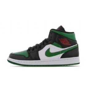Nike Air Jordan 1 Mid Tops Tå Sko Herre Grønn
