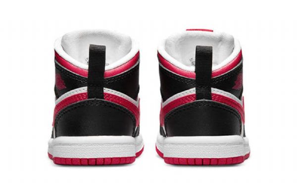 Nike Air Jordan 1 Mid Tops Td Retro Basketball Shoes Barn Hvite
