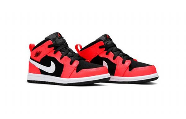 Nike Air Jordan 1 Mid Tops Td Sko Barn Grå
