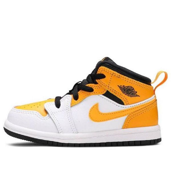 Nike Air Jordan 1 Mid Tops Td Sko Barn Gull