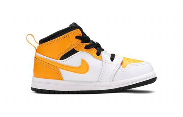 Nike Air Jordan 1 Mid Tops Td Sko Barn Gull