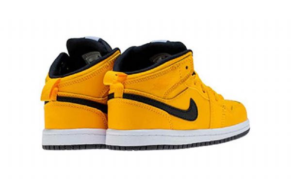 Nike Air Jordan 1 Mid Tops Td Sko Barn Gull