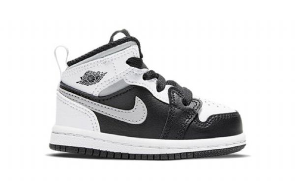 Nike Air Jordan 1 Mid Tops Td Sko Barn Hvite
