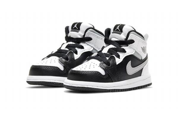 Nike Air Jordan 1 Mid Tops Td Sko Barn Hvite