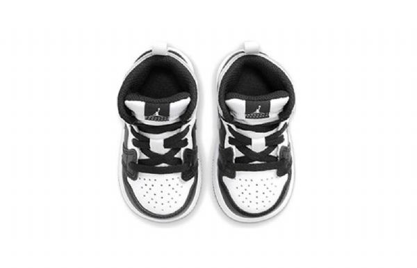 Nike Air Jordan 1 Mid Tops Td Sko Barn Hvite