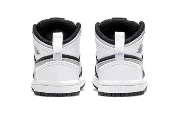 Nike Air Jordan 1 Mid Tops Td Sko Barn Hvite