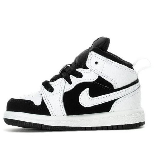 Nike Air Jordan 1 Mid Tops Td Sko Barn Hvite