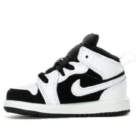 Nike Air Jordan 1 Mid Tops Td Sko Barn Hvite