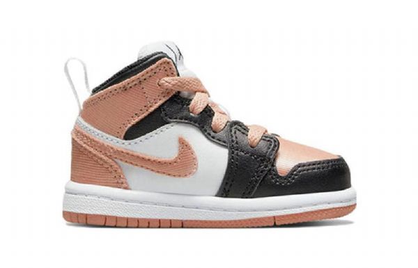Nike Air Jordan 1 Mid Tops Td Sko Barn Hvite Lyse