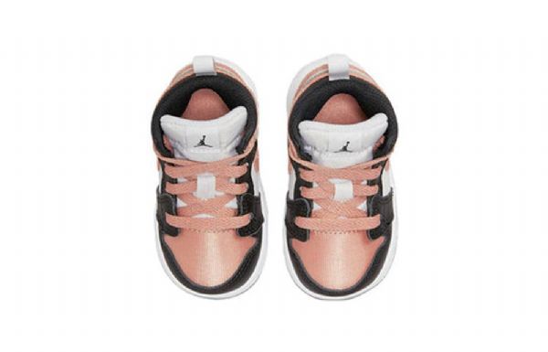 Nike Air Jordan 1 Mid Tops Td Sko Barn Hvite Lyse