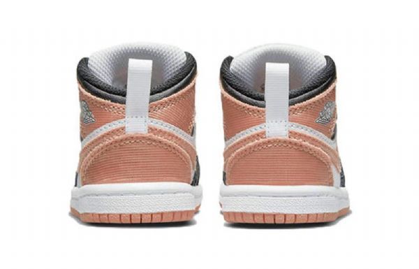Nike Air Jordan 1 Mid Tops Td Sko Barn Hvite Lyse