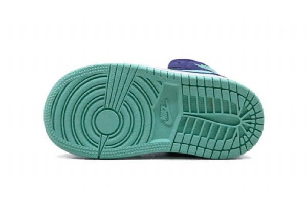 Nike Air Jordan 1 Mid Tops Td Sko Barn Lilla Mint